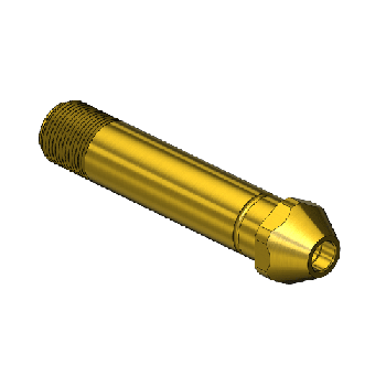 Western #16-6 - Nipple, CGA 300, 9/16-25UNS-EXT, 3LNG"
