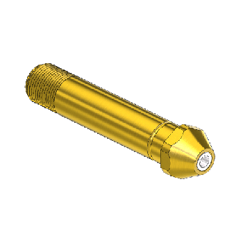 Western #16-6sf - Nipple, CGA 300, 9/16-25uns-ext, 3lng"