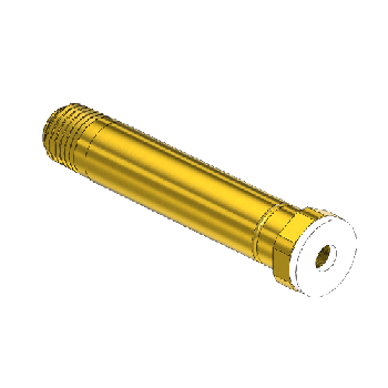Threaded Inlet Nipple, CGA 320, 1/4NPTM, 3LNG"