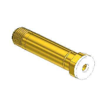 Western #333-AS - Threaded Inlet Nipple, CGA 330, 1/4NPTM, 2.5LNG"