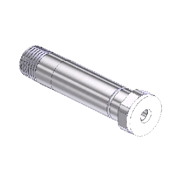 Threaded Inlet Nipple, CGA 330, 1/4NPTM, 2.5LNG"