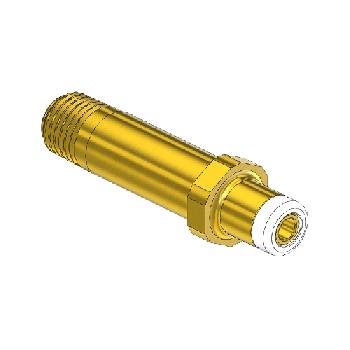 Western #683 - Handtight Nipple, CGA 350, 1/4NPTM, 2.5LNG"
