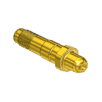 Western #86-SF - Threaded Inlet Nipple for Installed Filter, CGA 350, 1/2-27UNS, 2.5LNG."