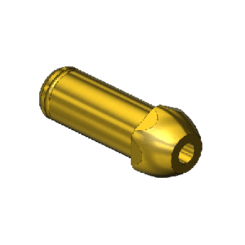 Western #15-8M1 - Countersunk Nipple, CGA 500/CGA 510/CGA 580/CGA 590,, 1/4RECESS"