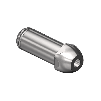 Western #SS-15-8M1 - Countersunk Nipple, CGA 510/CGA 580/CGA 590, 1/4RECESS"