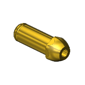 Western #15-8M2 - Countersunk Nipple, CGA 500/CGA 510/CGA 580/CGA 590, 5/16RECESS"