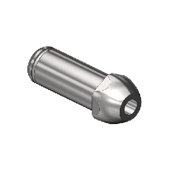 Countersunk Nipple, CGA 500/CGA 510/CGA 580/CGA 590, 5/16RECESS"