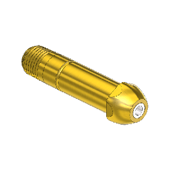 Western #15-8SF - Thread Inlet Nipple for Installed Filter, CGA 500/CGA 510/CGA 580/CGA 590, 1/4NPTM,2.5L"