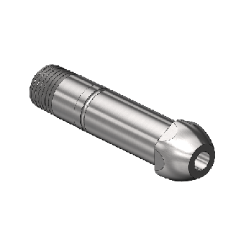 Threaded Inlet Nipple, CGA 510/ CGA 580/ CGA 590, 1/4NPTM, 2.5LG"