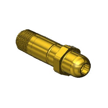 Western #63 - Nipple, CGA 540/ CGA 555, 1/4NPTM, 2.062LNG"