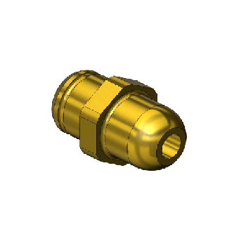 Western #63-M1 - Nipple, CGA 540/ CGA 555. 1/4RECESS"