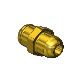 Western #63-M3 - Nipple, CGA 540/ CGA 555, 3/8RECESS"