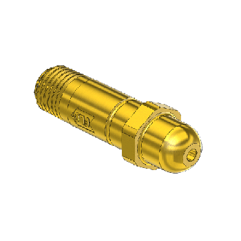 Western #63-CV - Nipple, CGA 540, 1/4NPTM, 2.125LNG"