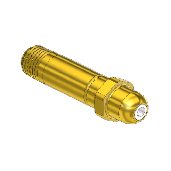 Western #66-sf - Nipple,  CGA 540/ CGA 555, 1/4npt, 2.5lng."