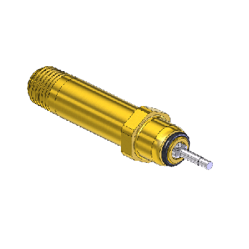 Nipple - Residual Pressure Valve, CGA 540, W/O-RING, MONEL PIN