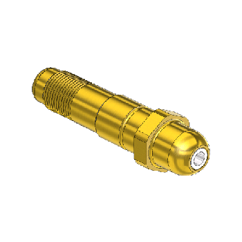 Western #67-SF - Nipple, CGA 540/ CGA 555, 1/2-27 UNS, 2.5 LNG."