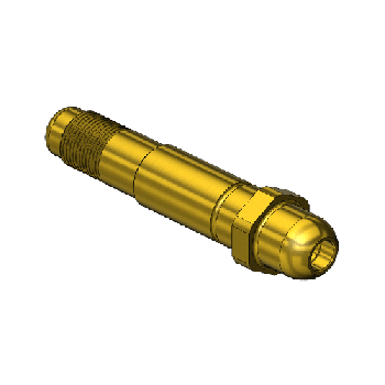 Nipple, CGA 540/ CGA 555,1/2-27 UNS, 3 LNG."