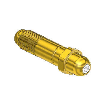 Western #68-SF - Nipple, CGA 540/ CGA 555, 9/16-27 UNS, 2.5 LNG."