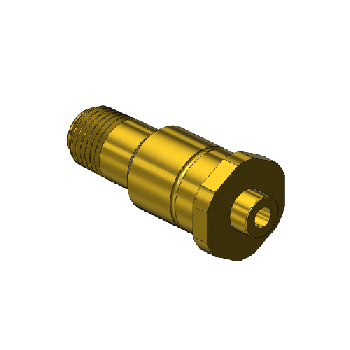 Western #603 - Nipple, CGA 660, 1/4 NPTM. 1.75 LNG"