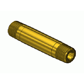 Round Brass Nipple