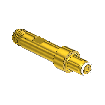 Western #6347-3 Handtight Nipple, CGA 347, 1/4 NPTM, 3LNG W/ ORING"