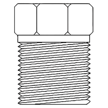 Plug, 1/4" NPT, 3000 PSIG