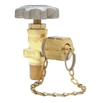 Rego CGA024, 1/2" Line Station Valve, Less Cap and Chain - 7160VL