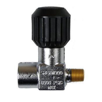 Sherwood 1/4 NPT x 1/4 NPT Chrome Plated Line Valve