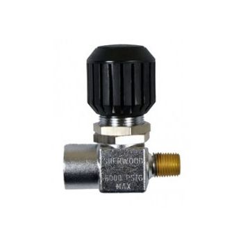 Sherwood 1/4 NPT x 1/4 NPT Panel Mount Chrome Plated Line Valve